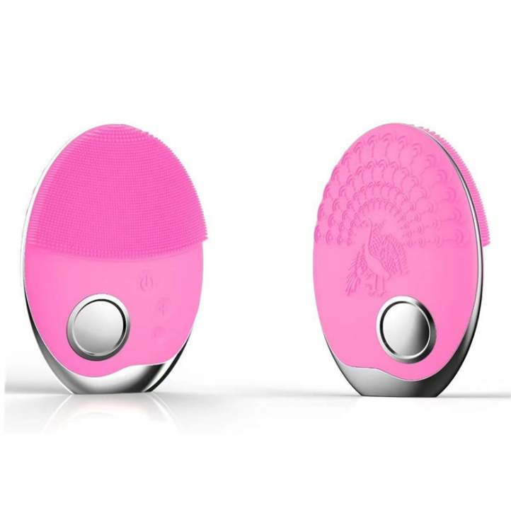 Wireless charging skin cleansing beauty instrument electric cleaning brush ultrasonic vibration wash brush