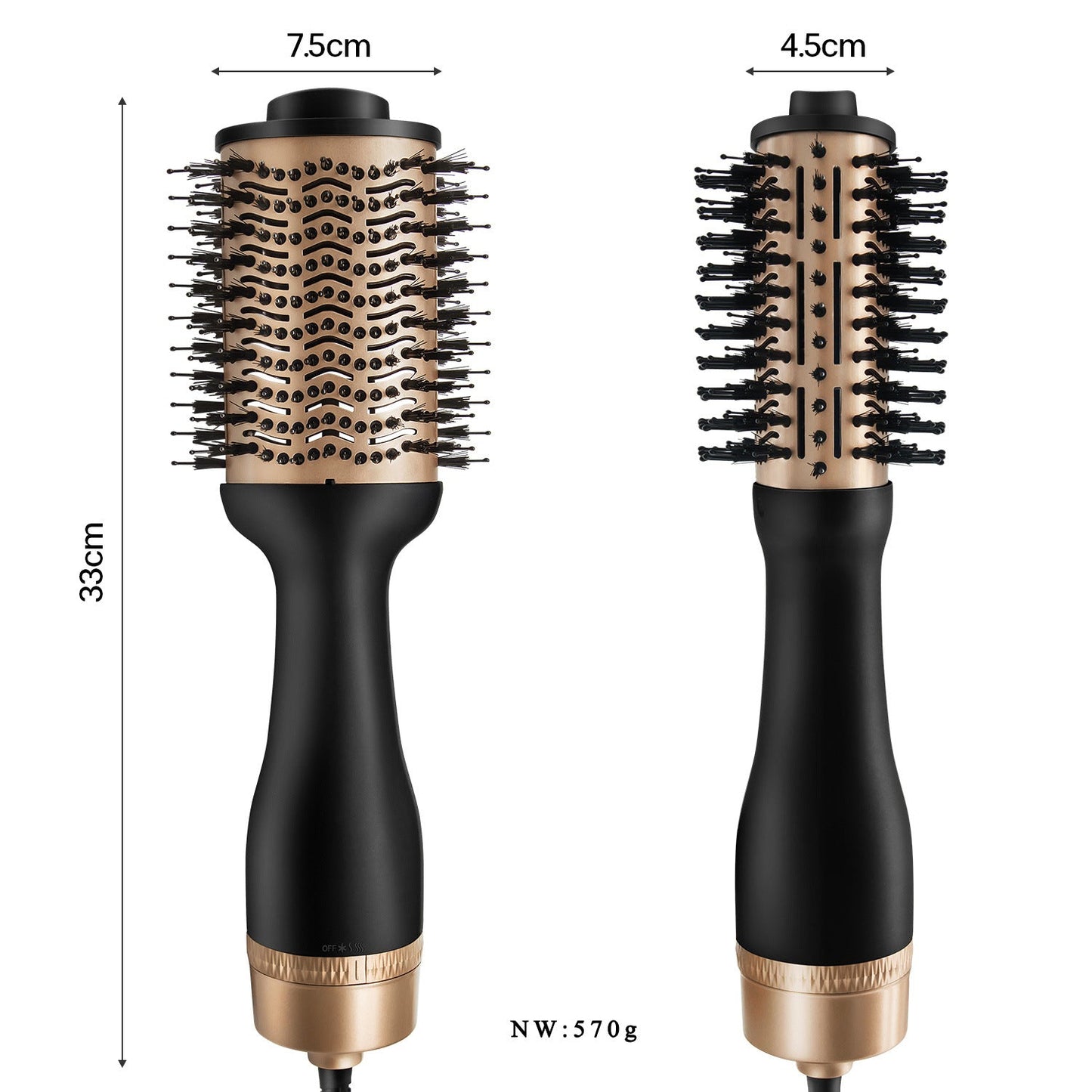 Hot-air Comb Combo Hair Straightener