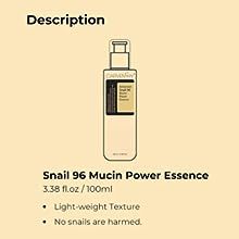 Snail Mucin Power Essence Moisturiser,