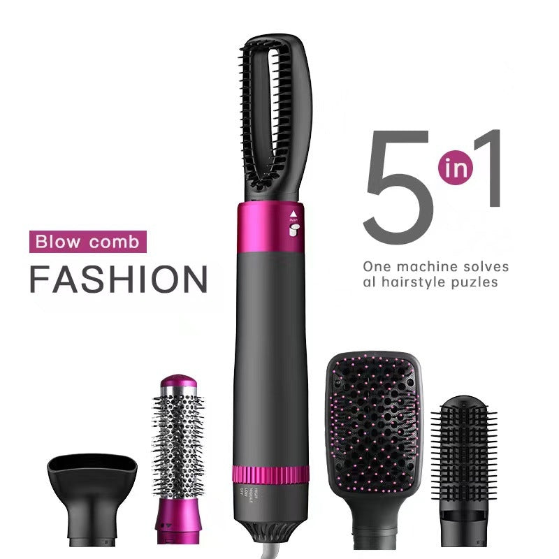 Professional 5 In 1 Hair Dryer Brush Dryer And Straightening Brush Electric Hair Styling Tool